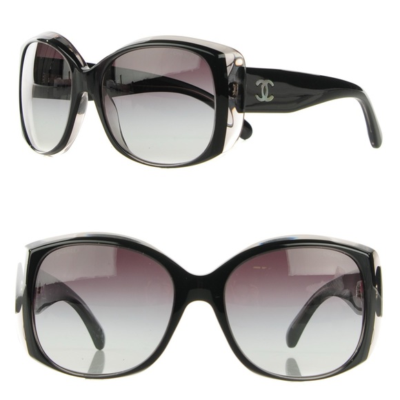CHANEL Mother of Pearl CC Sunglasses 5227-H Black - Picture 8 of 10